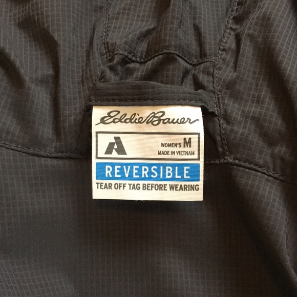 Eddie Bauer Women's IgniteLite Stretch Reversible Hooded Jacket Black - Picture 14 of 16